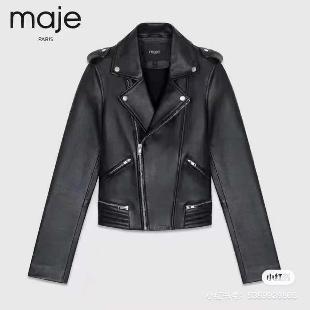Maje leather jacket